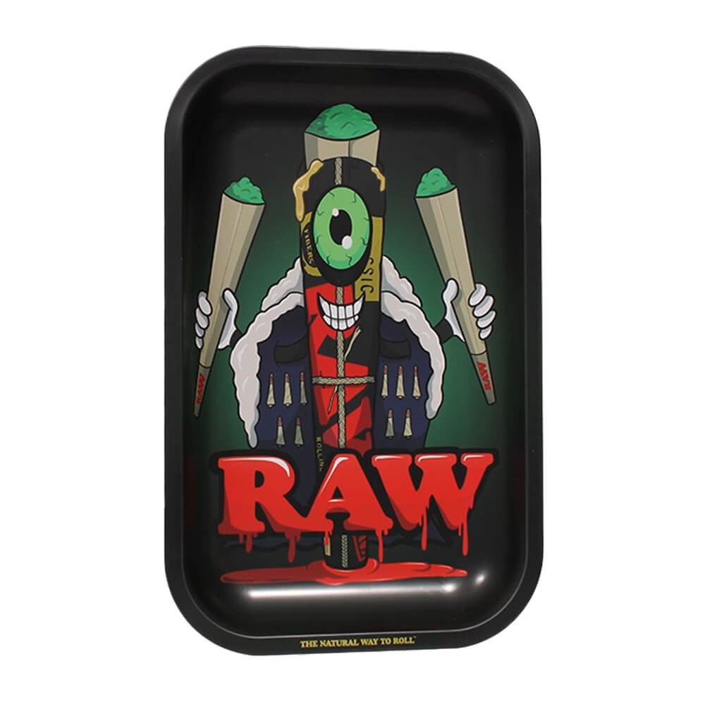 RAW Metal Rolling Tray Cone Monster Medium 17.5 x 27.5cm
