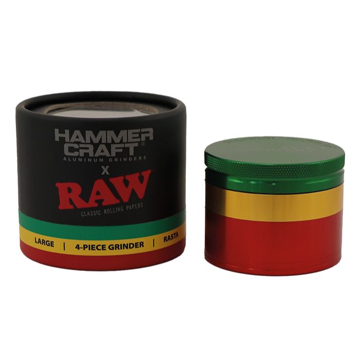 RAW Hammer Craft Large Aluminium Grinder 4 Parts - 60mm