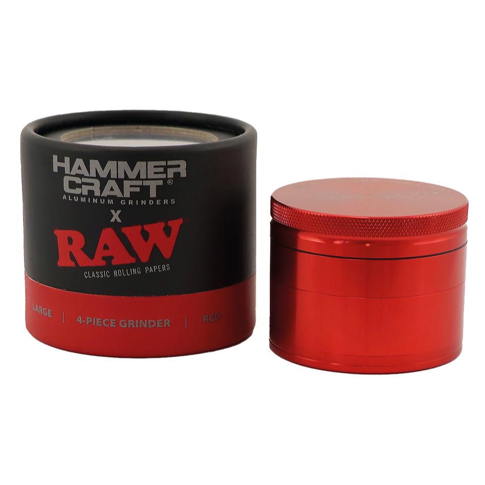 RAW Hammer Craft Large Aluminium Grinder 4 Parts - 60mm