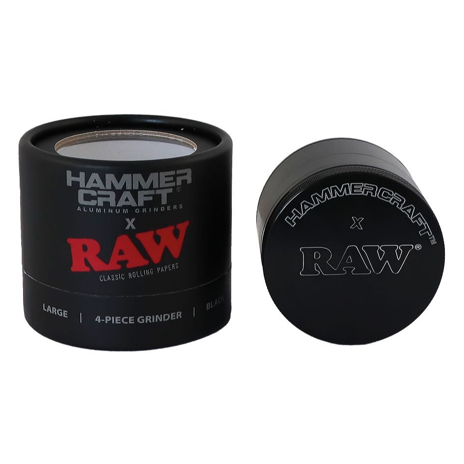 RAW Hammer Craft Large Aluminium Grinder 4 Parts - 60mm